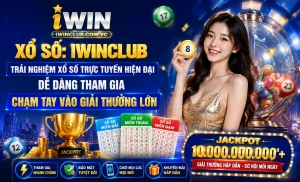 Giao diện xổ số iWin Club trên điện thoại