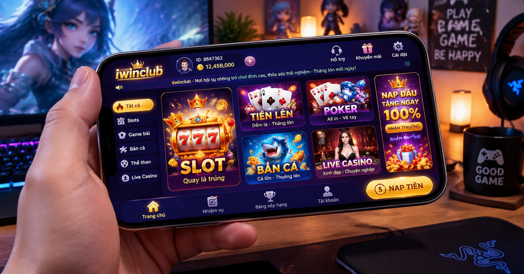 Link tải game iwinclub: Cổng kết nối đỉnh cao cho game thủ Việt - image 2 Link tải game iwinclub: Cổng kết nối đỉnh cao cho game thủ Việt - image 2